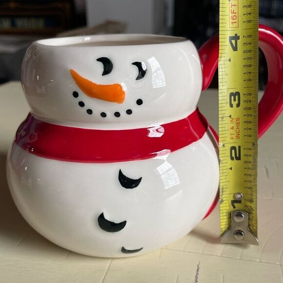 Snowman Coffee or Tea Mug Perfect for Christmas Morning - Picture 5 of 8